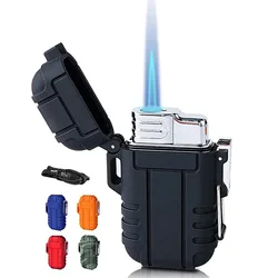 NEW  Waterproof Lighter Arc Plasma Lighter 360 Rotation Ignition Outdoor Camping Windproof Lighter Smoke Accesoires