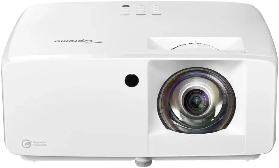 Optoma GT2100HDR Compact Short Throw Laser Home Theater and Gaming Projector, 1080p HD with 4K HDR Input, Bright 4,200 Lumens