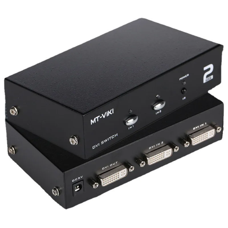 

MT-DV201 DVI switcher, two in and one out high definition belt controller 2 computer 1 monitor