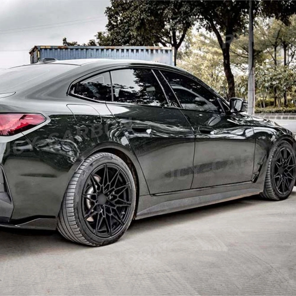

Dry Carbon Fiber for BMW 4 Series i4 Sedan 2021+ Side Skirts Extension Body Panel Lip Splitters Protective Car Accessories