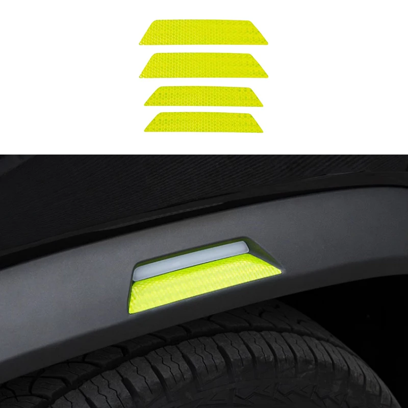 Car Wheel Eyebrow Laser Reflective Warning Sticker Fit for JETOUR Traveler T2 Car D-pillar Smoked Sticker Exterior Accessories