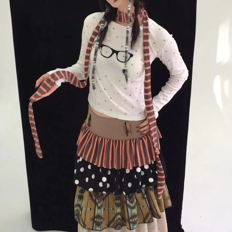 Оригинальный дизайн, оранжевый женский шарф, корейский новый милый милый полосатый всесезонный универсальный шейный платок, женский