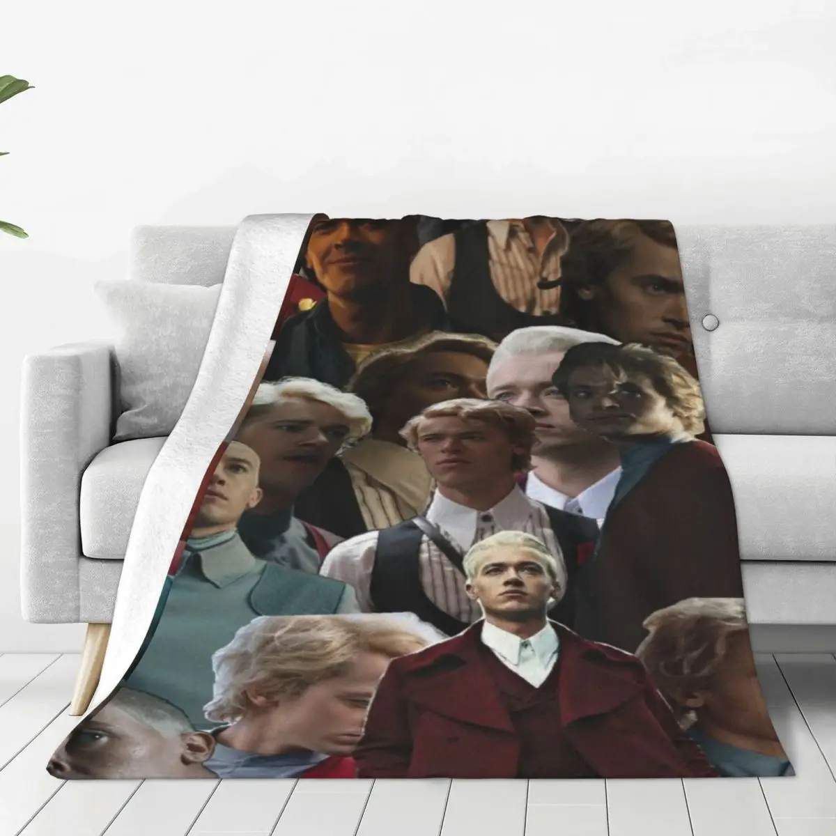 

Tom Blyth Plaid Blankets Sofa Cover Fleece Summer Hunger Games Collage Soft Throw Blanket for Sofa Office Rug Piece