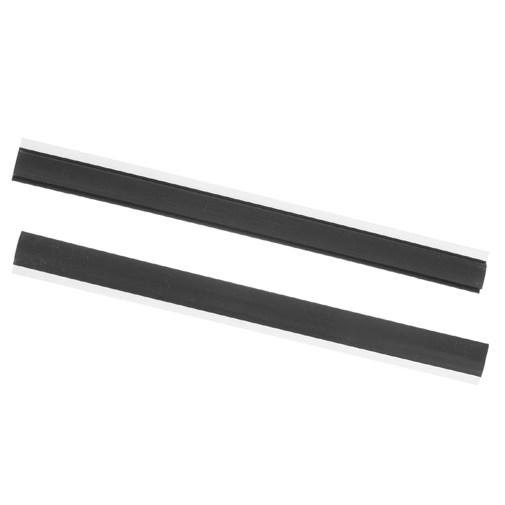 

2 pcs 26cm Dustpan Edge Strip Replacement Parts for Plastic Garbage Shovel Accessories Black Color Daily Life Convenience