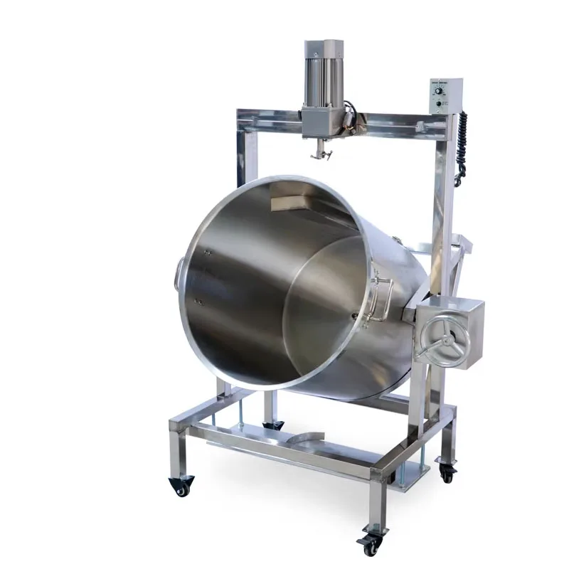 High-Efficiency Commercial Hot Pot Spice Machine Automatic Stirring Pot for Spicy Sauce Chili Oil Industrial Cooking(customized)
