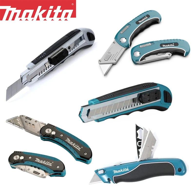 Makita ‎Hand Tools Utility Knife Metal Trapezoidal Blade For Wallpaper Paper Cutting ‎D-65713 D-58855 B-65785 B-65501 E-11520