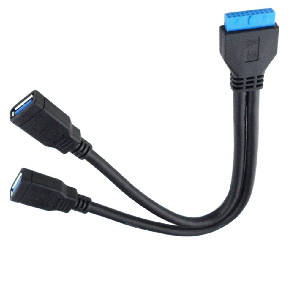 

Материнская плата USB 3.0 20pin Male к Dual USB 3,0 Female кабель для пк