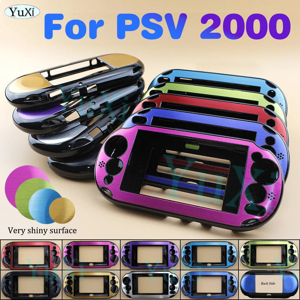 

1Pc Aluminum Shell Case For PS Vita PSV 2000 Plastic Protective Cover For PSV2000 PCH-20 Metal Brushed Housing Game Part