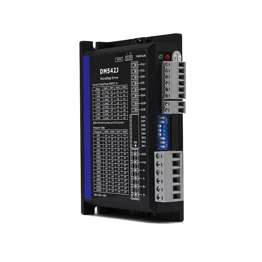 1PC DM542J Stepper Motor Driver DC24-48V Digital 2-Phase Stepper Motor Drive Module Motor Controller Replace DM542 V3.0