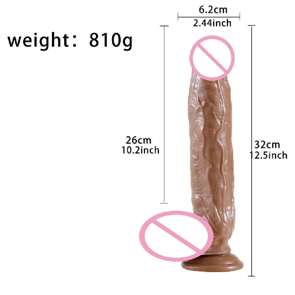 Enorme dildo realistico in silicone da 11 pollici con ventosa Punto G che stimola il giocattolo del sesso del fallo grande per le donne