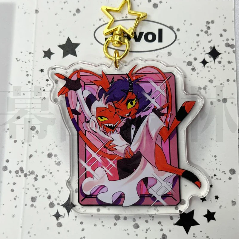 バックパック装飾用アクリル漫画キーホルダー、超邪悪なキャラクター、ギフトコレクション