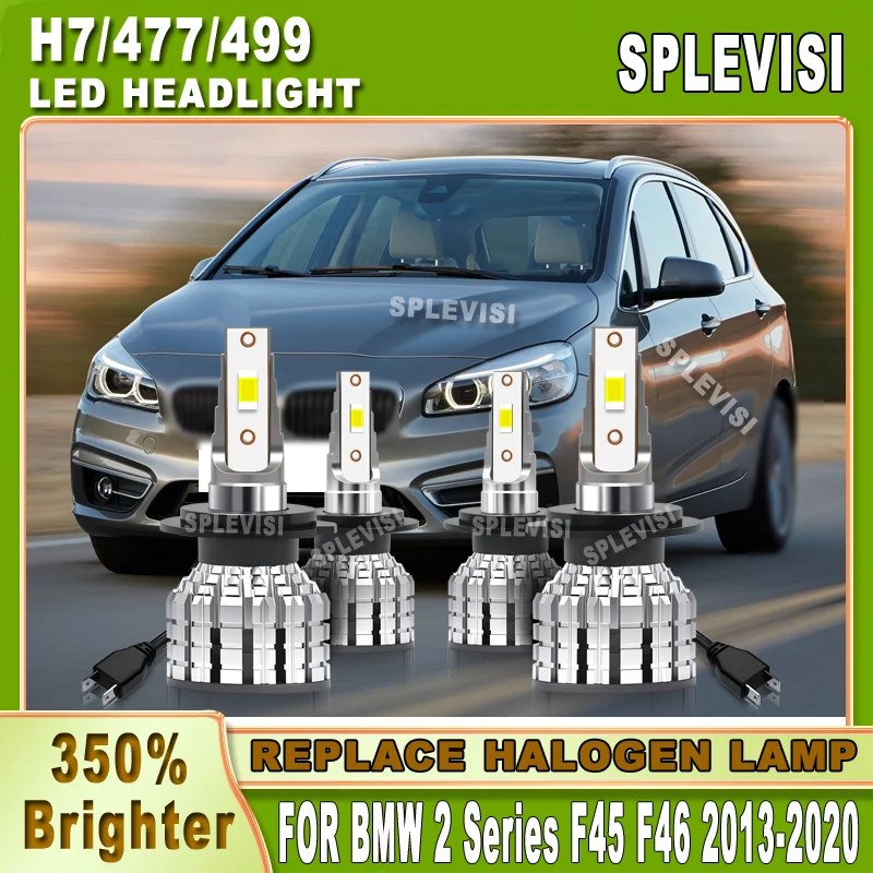 

4pcs Tool-free Installation 24000LM/Pair H7 477 499 led headlight For BMW 2 Series F45 F46 2013 2014 2015 2016 2017 2018-2020
