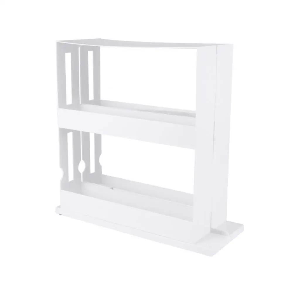 Seasoning Storage Box Shelf White Slide Rail Storages-tool Household Practical Kitchen Storage Holder Organizer Box Rotate