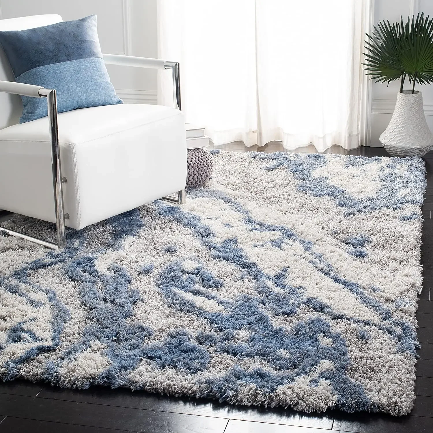 Horizon Shag Collection Area Rug - 5'3