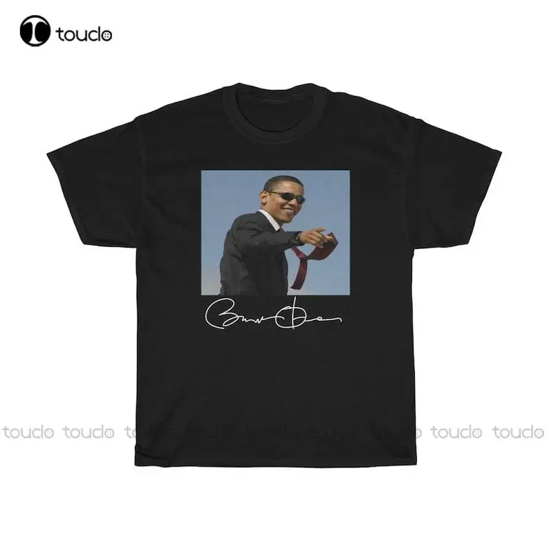 President Barack Obama Sunglasses Unisex Heavy Cotton Tee Cotton Outdoor Simple Vintage Casual Tee Shirts Xs-5Xl Custom Gift