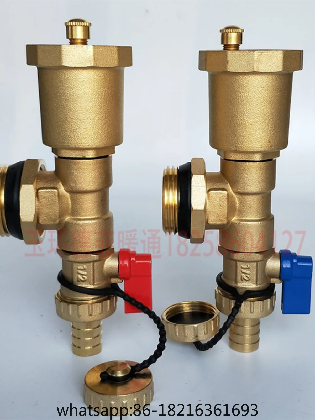 

Automatic exhaust valve for heating with DN25 three-part heater for geothermal water discharge of floor heating water separator.