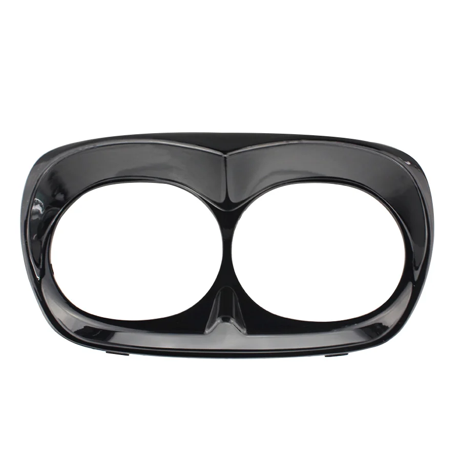 Motorcycle Glossy Black ABS Plastic Headlight Bezel Scowl Outer Fairing Fit For Harley Davidson Touring Road Glide 1998-2013