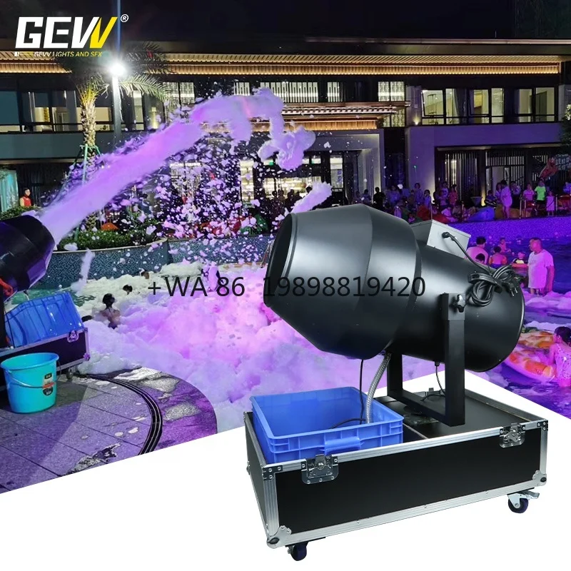 3000W ALL-IN-ONE Bubble Jet Cannon Machinery Spray Party Foam Machine for Swimming Pool Party