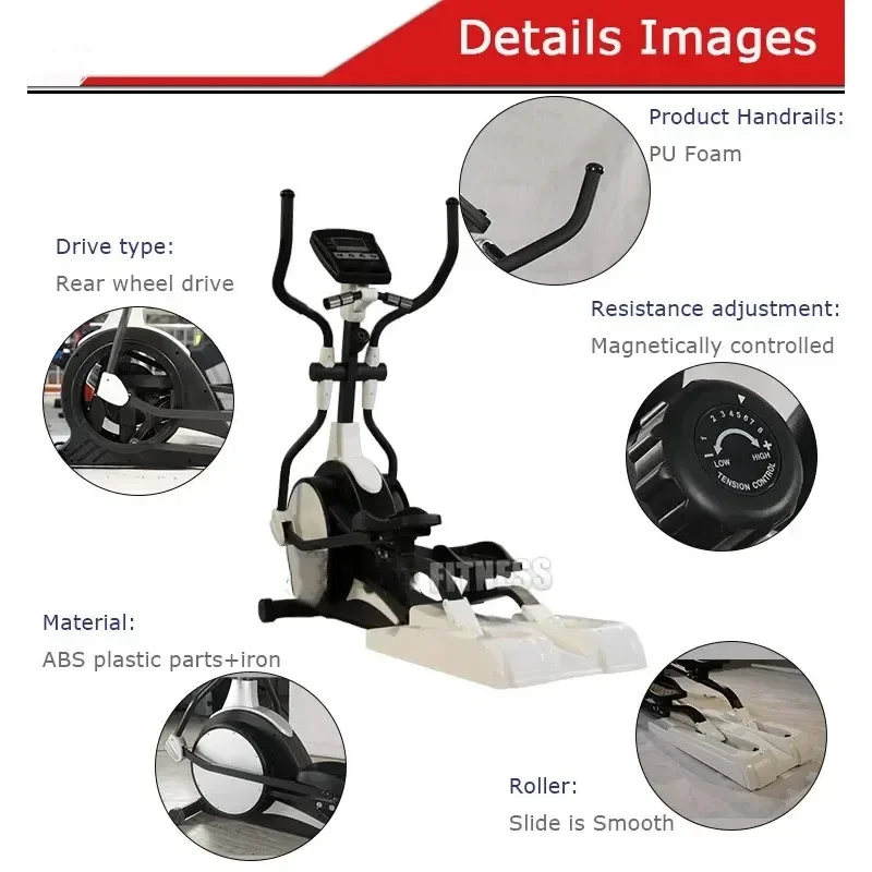 Best Selling Professional Cardio Commercial Grade Bike Indoor Fitness Gym Magnetic Lateral Cross Elliptical Trainers