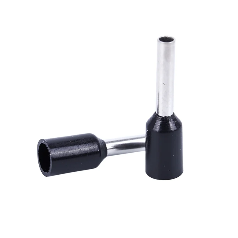 3000X Crimp Terminal Pre Insulated Ferrule E1008 18AWG 1.0Mm2 Silver Black-AT30