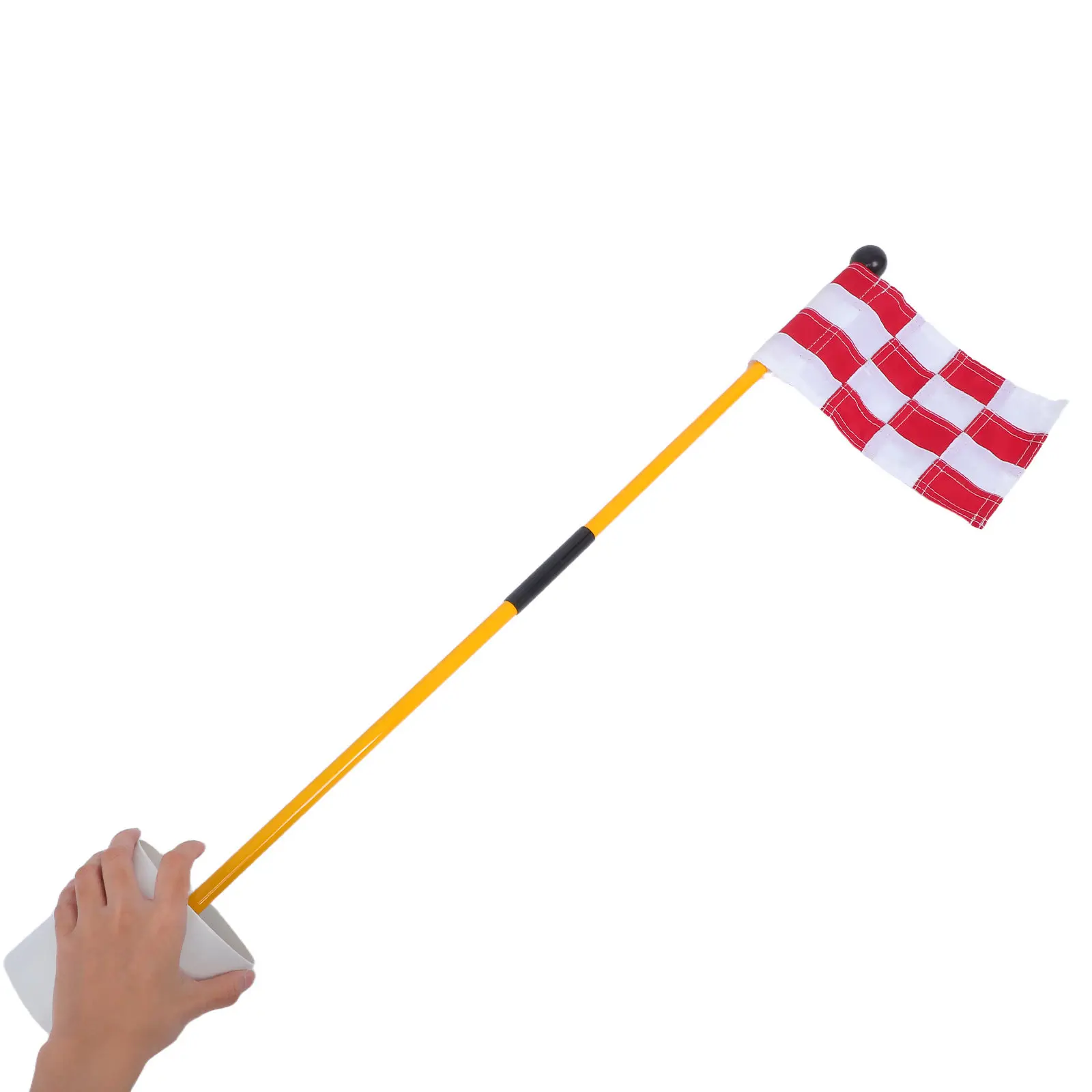 

Набор для гольфа: флагшток с ярким нейлоновым флагом и чашей с дренажным отверстием для тренировок по гольфу в помещении и на улице, оборудование для гольф-тренировок