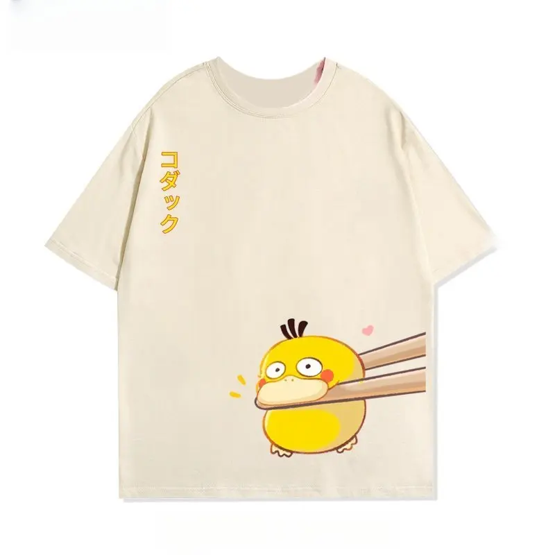 Anime Pokémon Grafik bedrucktes T-Shirt für Herren und Damen, Herren-Oberteile, Harajuku Y2K T-Shirt, 2026 Sommer Neues T-Shirt Streetwear – Detail 12