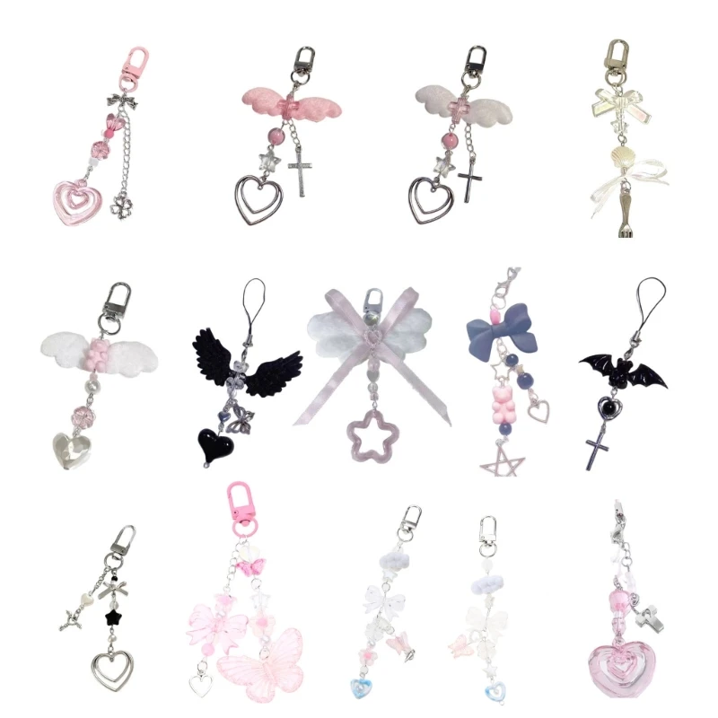 Colorful Keychain Charm Bag Decorations Unique Camera Charm Stylish Keychain Pendant for Phone and Backpacks