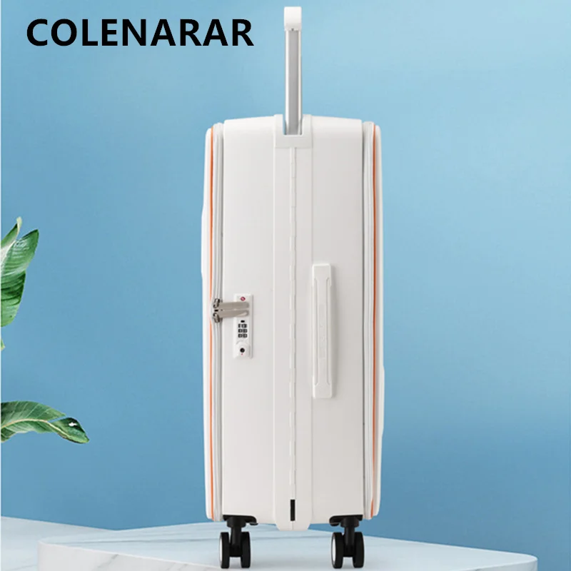 COLENARA Suitcase on Wheels ABS+PC Boarding Box Large Capacity Trolley Case 20