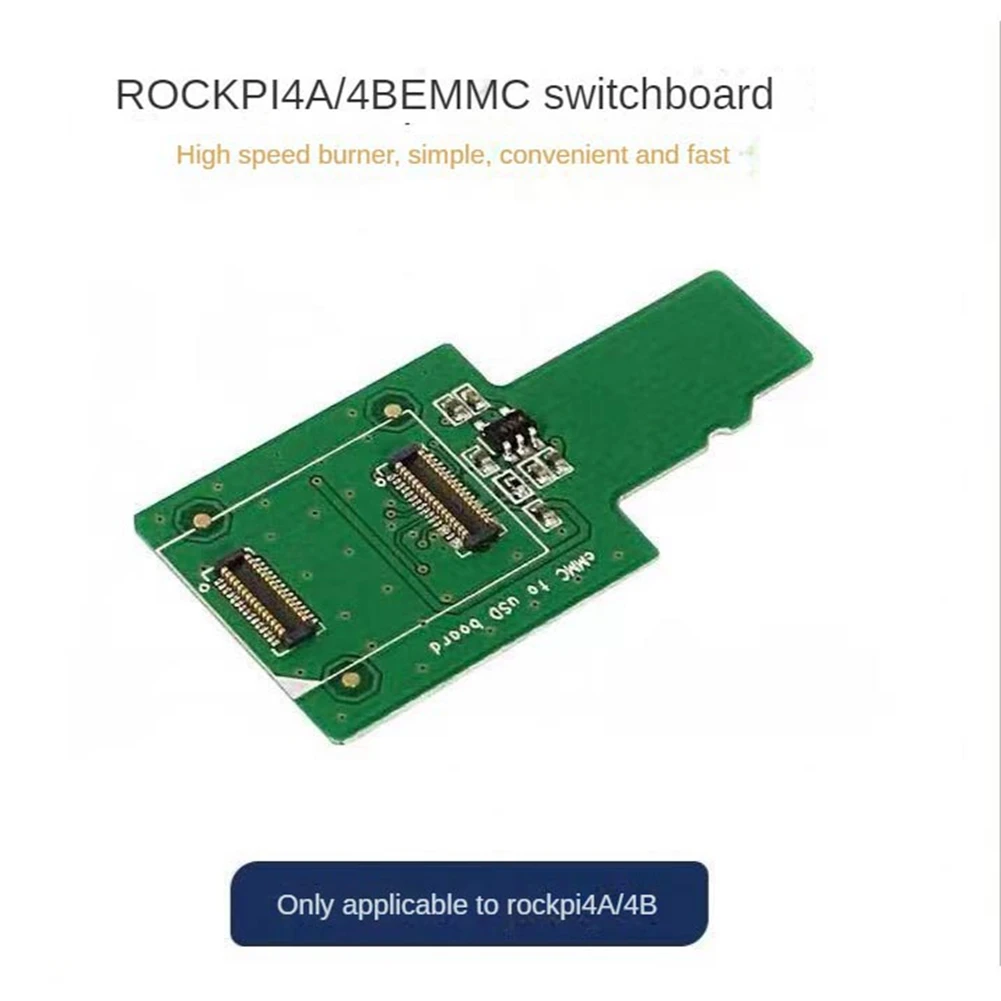 EMMC ke USD papan EMMC ke USB (MicroSD) papan adaptor MicroSD EMMC modul untuk ROCK PI 4A/4B