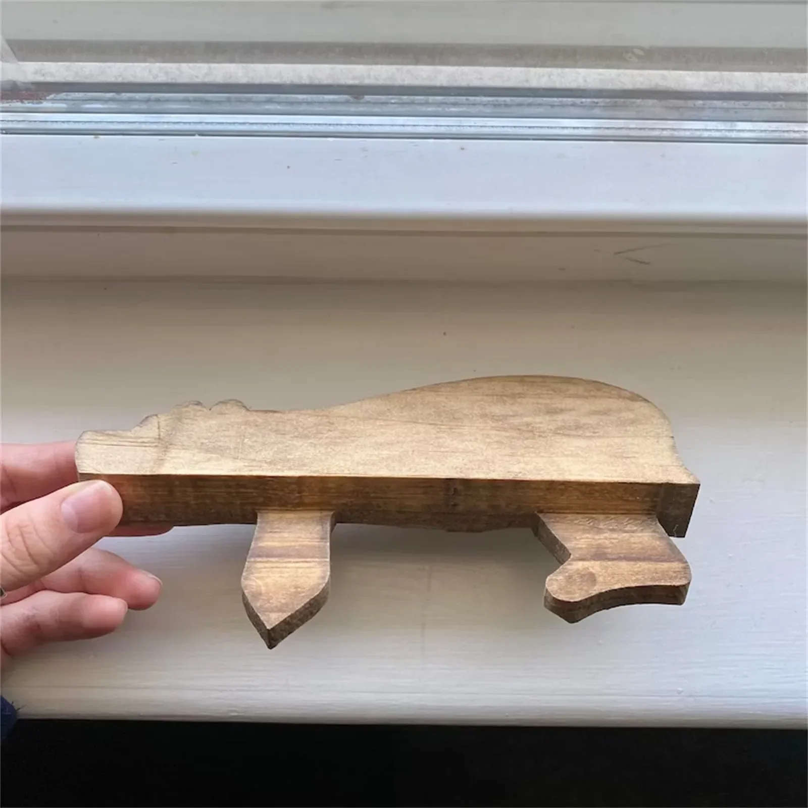 Wooden Bear Door Topper Door Sculpture In Your Corner Creative Figurines Statue Home Art Wall Home Decor Miniatures