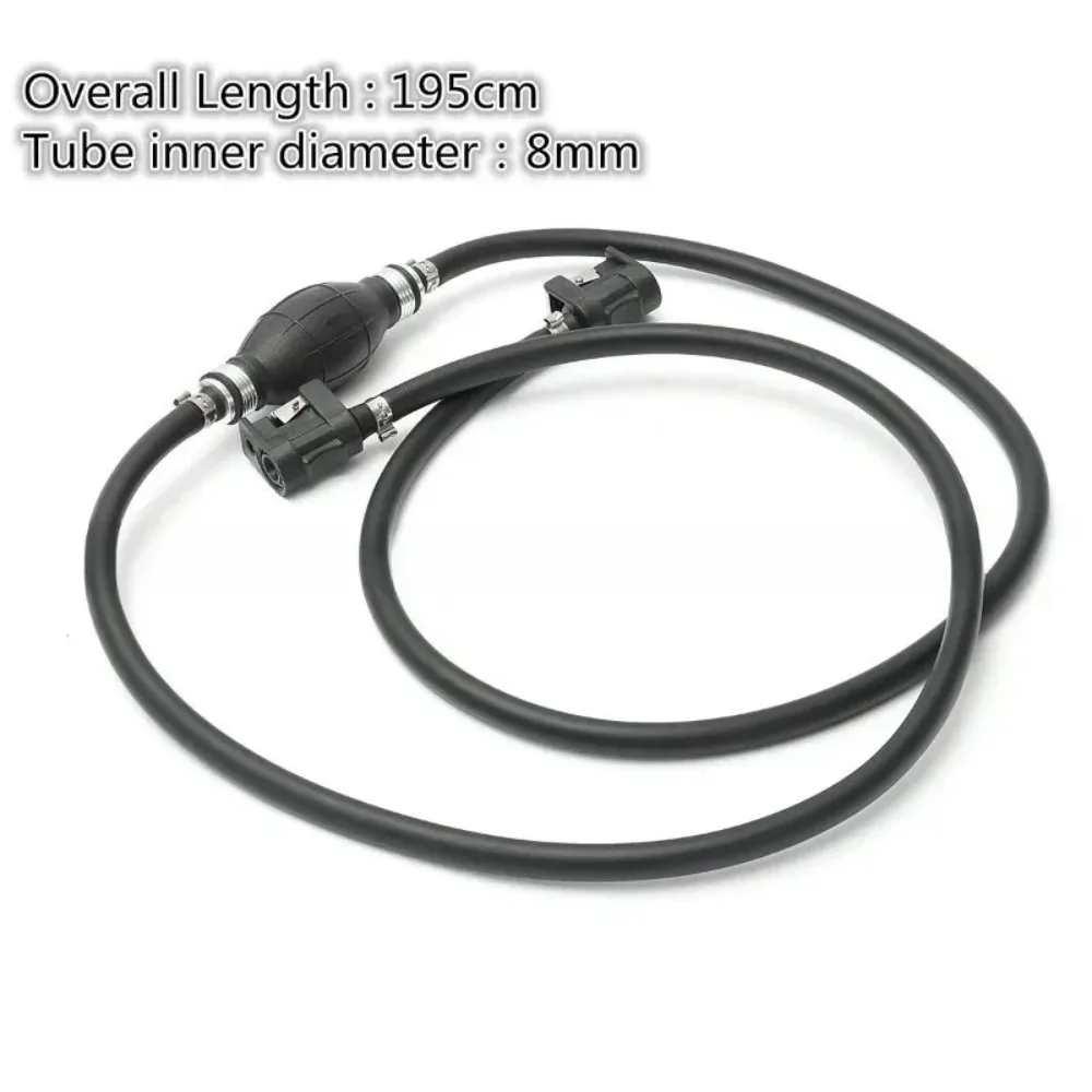 

8MM Fuel Hose Outboard Boat Engine Petrol Tank Connection Kit for Engine Fuel Hose Black Marine Engine Oil Pipe