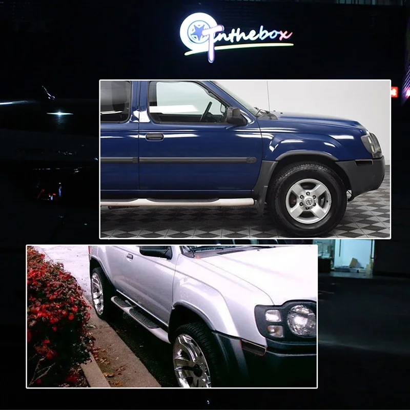 For 2002 2003 2004 Nissan Xterra Smoked Lens Front Bumper Side Marker Parking Light Cover Shells No Bulb/Socket Car Accessories