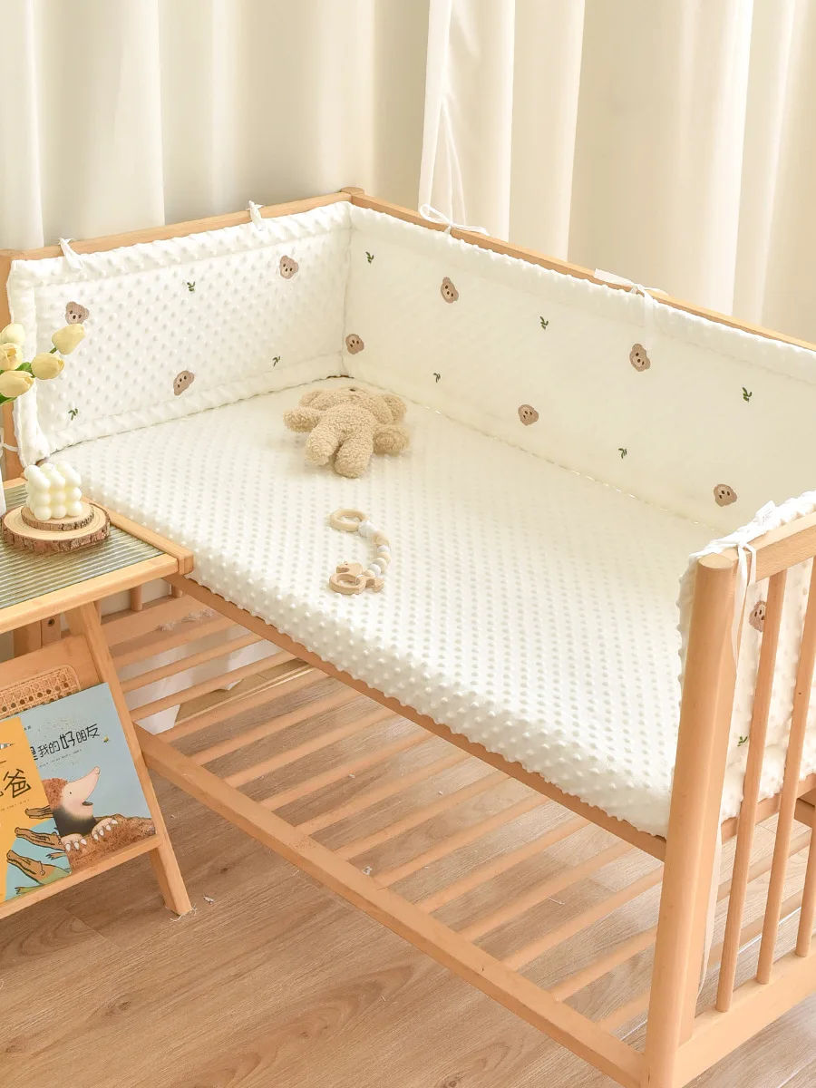 Newborn Crib Circumference, Anti-collision Cushioning, Soft Package One-piece Baby Comfort, Splicing Bed Enclosure