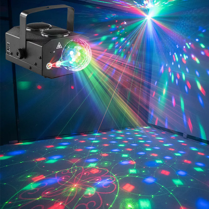 

Bluetooth Laser Stage Light Voice Activated Bouncing Bar Party Light Ambient Light Projection LED