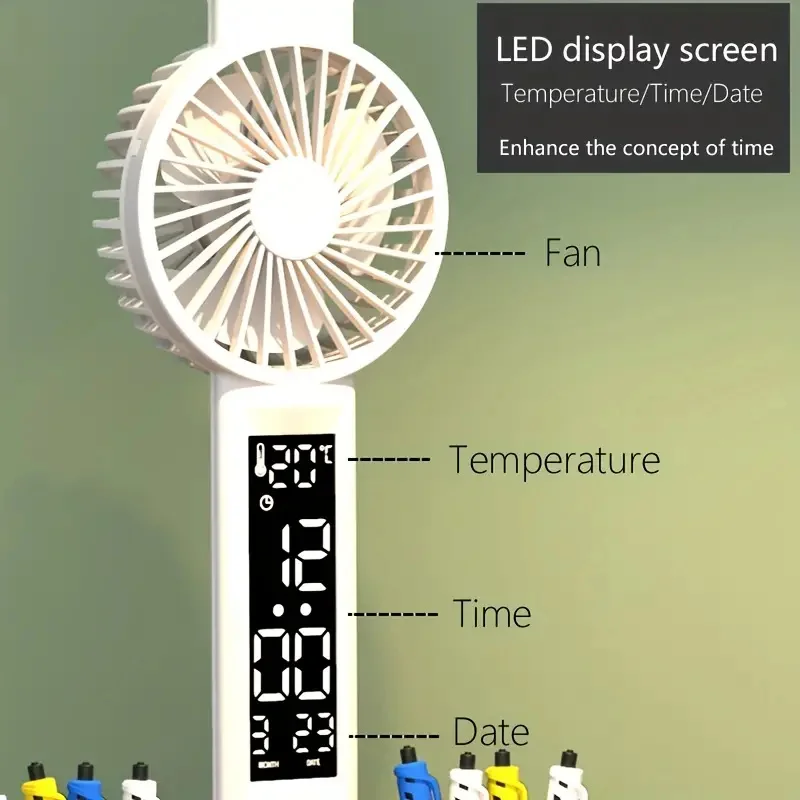 Double-headed LED Fan Light Portable Fan Dormitory Reading Lamp Plug-in Models With Fan Desk Folding Intelligent Touch Bedroom