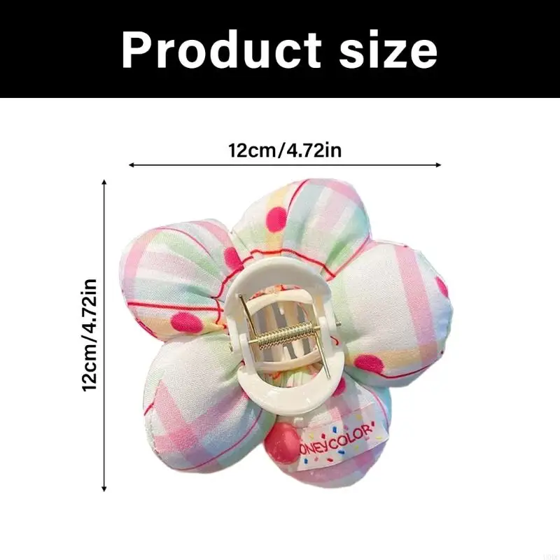 الحلو نمط نفخة زهرة مشبك شعر مشبك قوي عقد الشعر المشبك للنساء فتاة تصفيف الشعر اكسسوارات ذيل حصان حامل Y166 #6