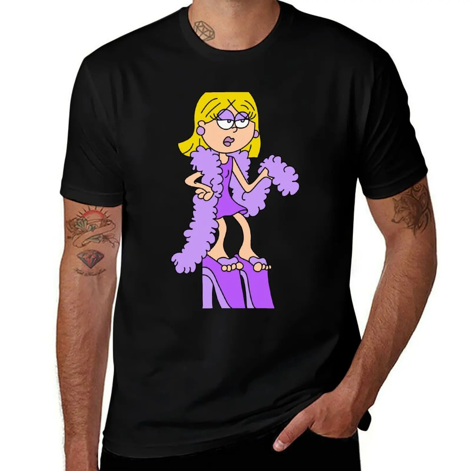 

lizzie mcguire fashion purple T-Shirt Funny t-shirts funny meme t-shirts summer clothes Funny t-shirt men tshirt