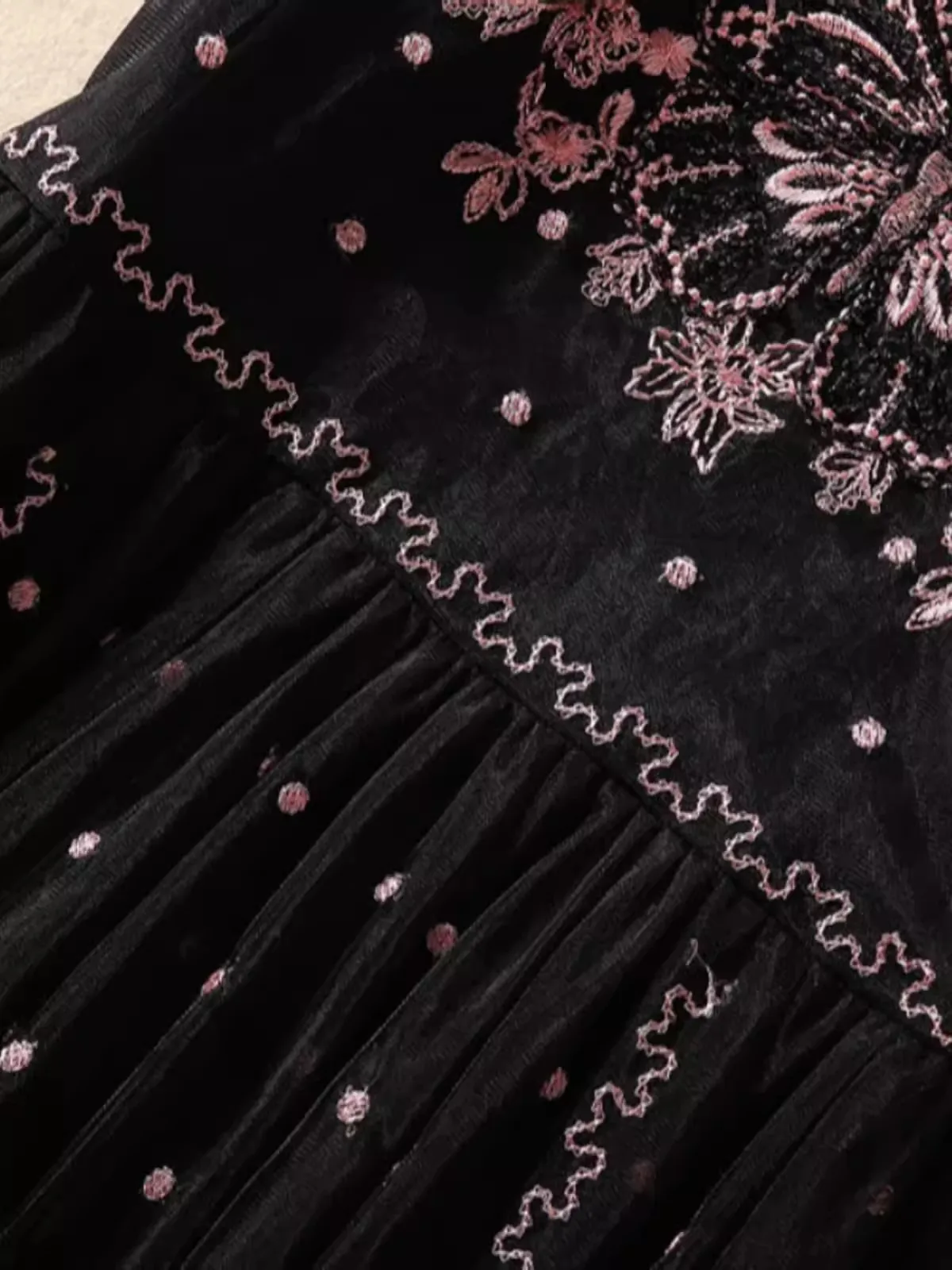 Vestido de malla transparente con bordado de flores y lunares para mujer, traje de verano con Espalda descubierta, tirantes finos