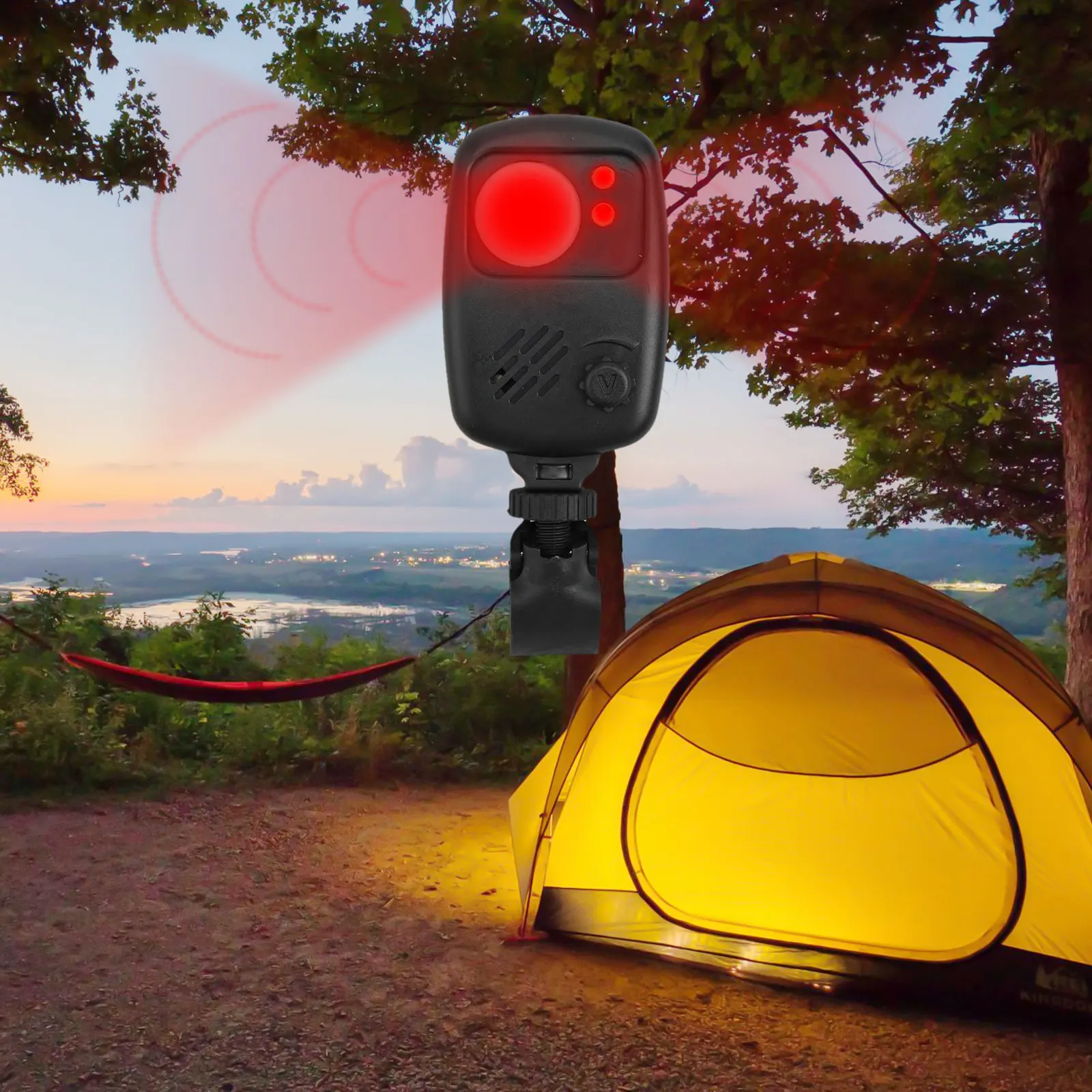 อินฟราเรด Motion Sensor Alarm ตกปลาเซ็นเซอร์อินฟราเรดสัญญาณกันขโมยสําหรับตกปลา Camping กิจกรรมกลางแจ้ง