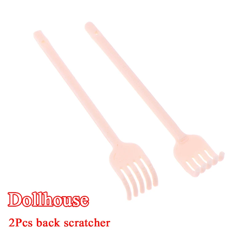 

2pcs 1:12 Dollhouse Miniature Mini Back Scratcher Model Decoration Accessories Toys