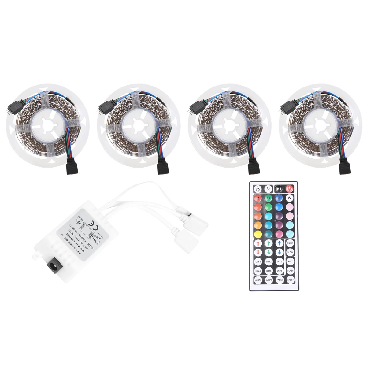 ไฟแถบไฟ LED RGB 20ม. 3528ไฟ LED 1200ดวงริ้วสายไฟยืดหยุ่นได้พร้อมรีโมท44ปุ่มสำหรับห้องนอนฮาโลวีนคริสต์มาส