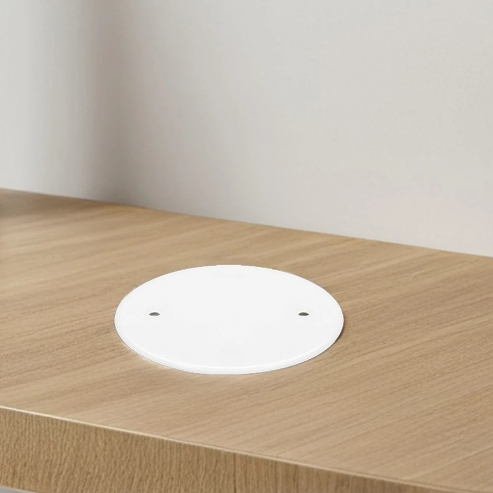 

20Pcs Ceiling Blank Cover Easy Installation Plastic Round Plate Conceals Holes Enhances Aesthetic Various Settings