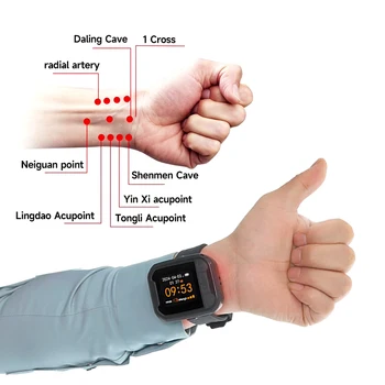 Smart Health Watch with Laser Therapy Naturally Lowering Blood Pressure Features for Cancer