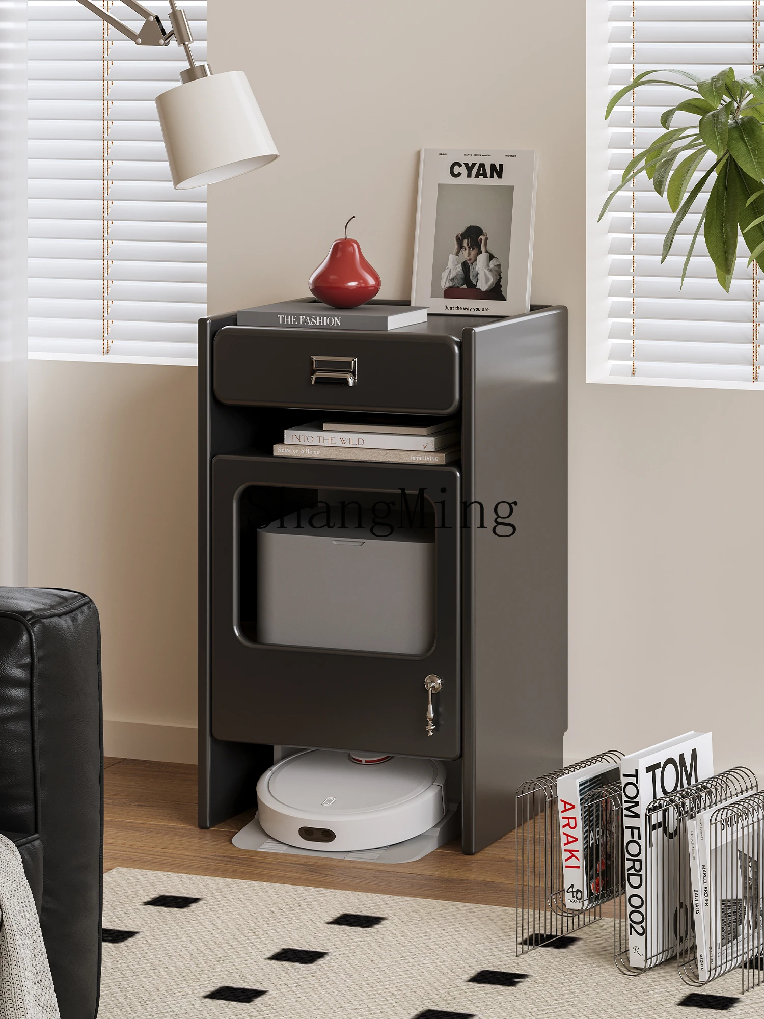 

FG Base Station Cabinet Shelf Storage Cabinet Living Room Housekeeping Hidden Locker