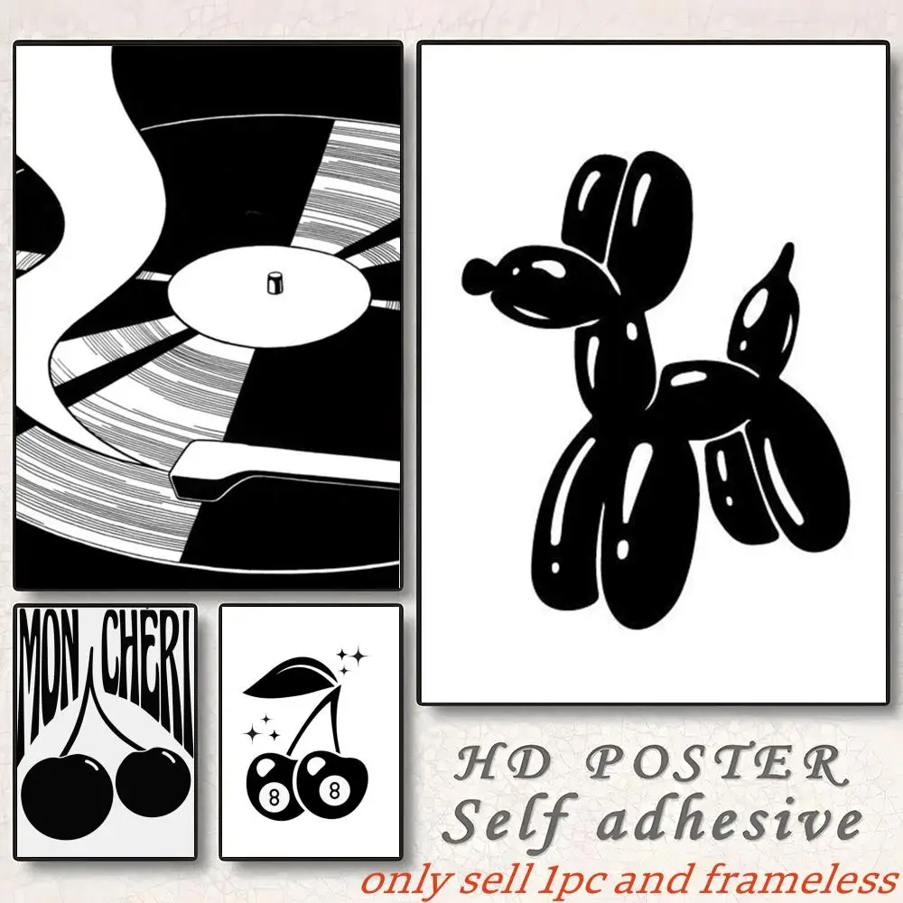 Black And White Billiards Hall line Art Poster Poster painting with prints Home bedroom living room decoration gift