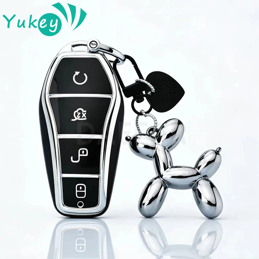 

For BYD Atto 3 Song Plus Seal Han EV Dolphin Qin Plus U Dmi Soft Transparent Protection TPU Car Key Case Key Cover Accessories