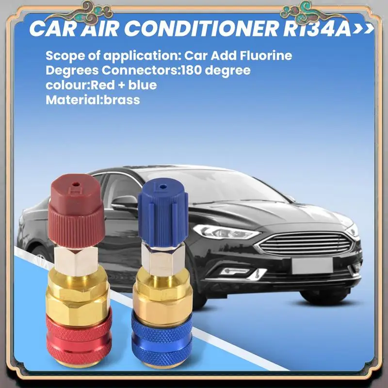 

Reliable-High And Low Side Expansion Adapter R134A Freon Quick Connector Adapter Automotive Air Conditioning Accessories For For