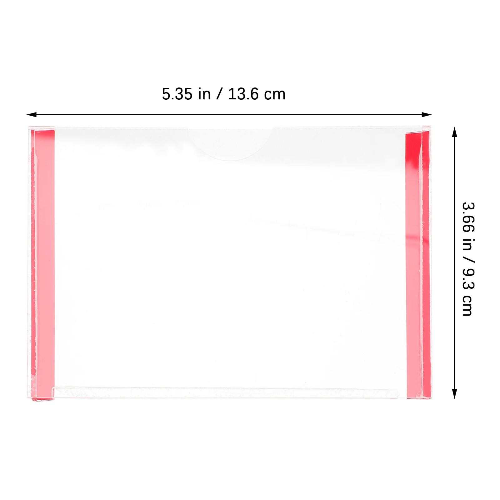 4 Buah Bingkai Dinding Perekat Transparan Akrilik Tempat Tanda Pintu untuk Penggunaan Lobi Lift Hotel Rumah Sakit Kelas Kantor