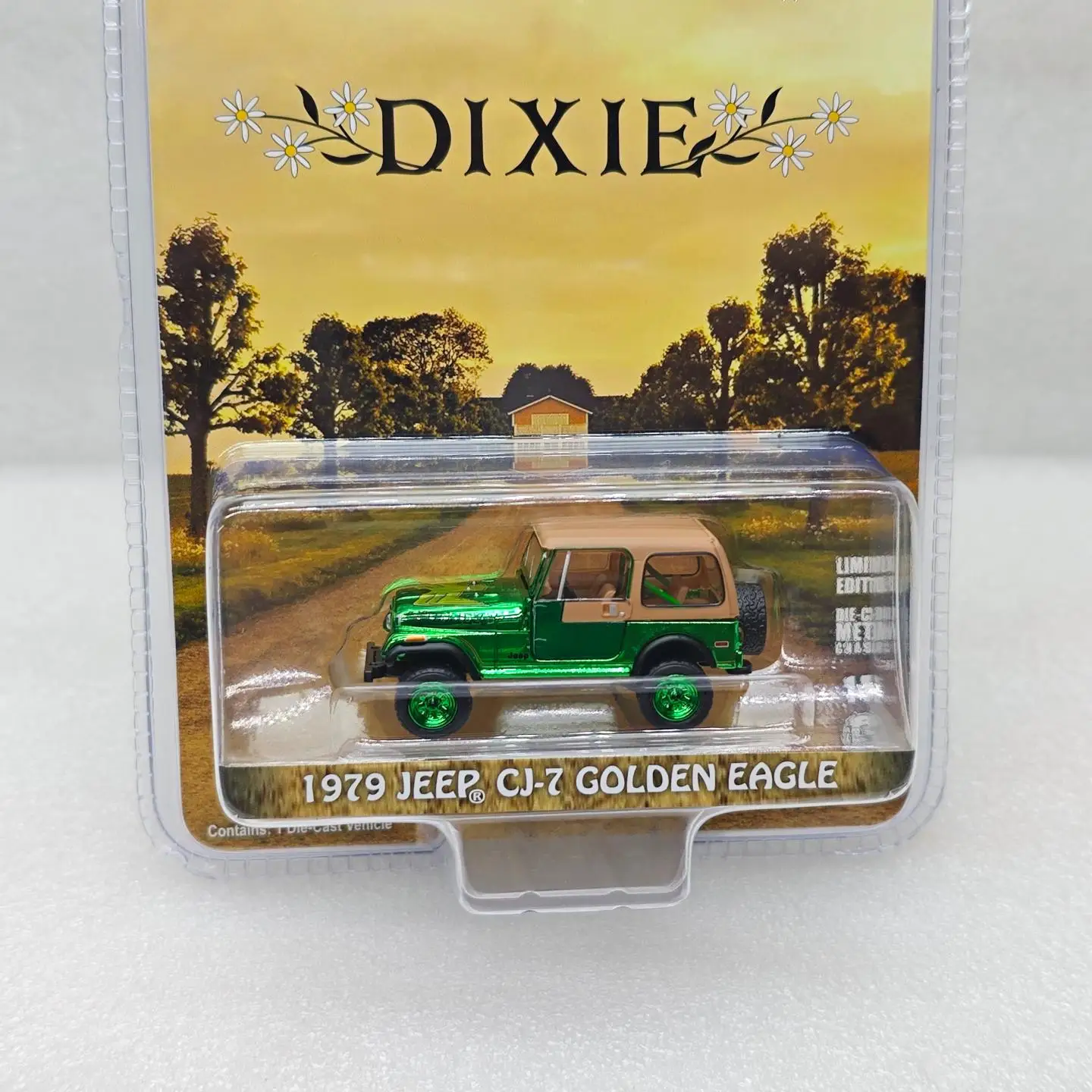 GreenLight 1:64 1979 Jeep CJ - 7 Golden Eagle aleación Mini modelo de coche decoración ornamento juguete para regalo