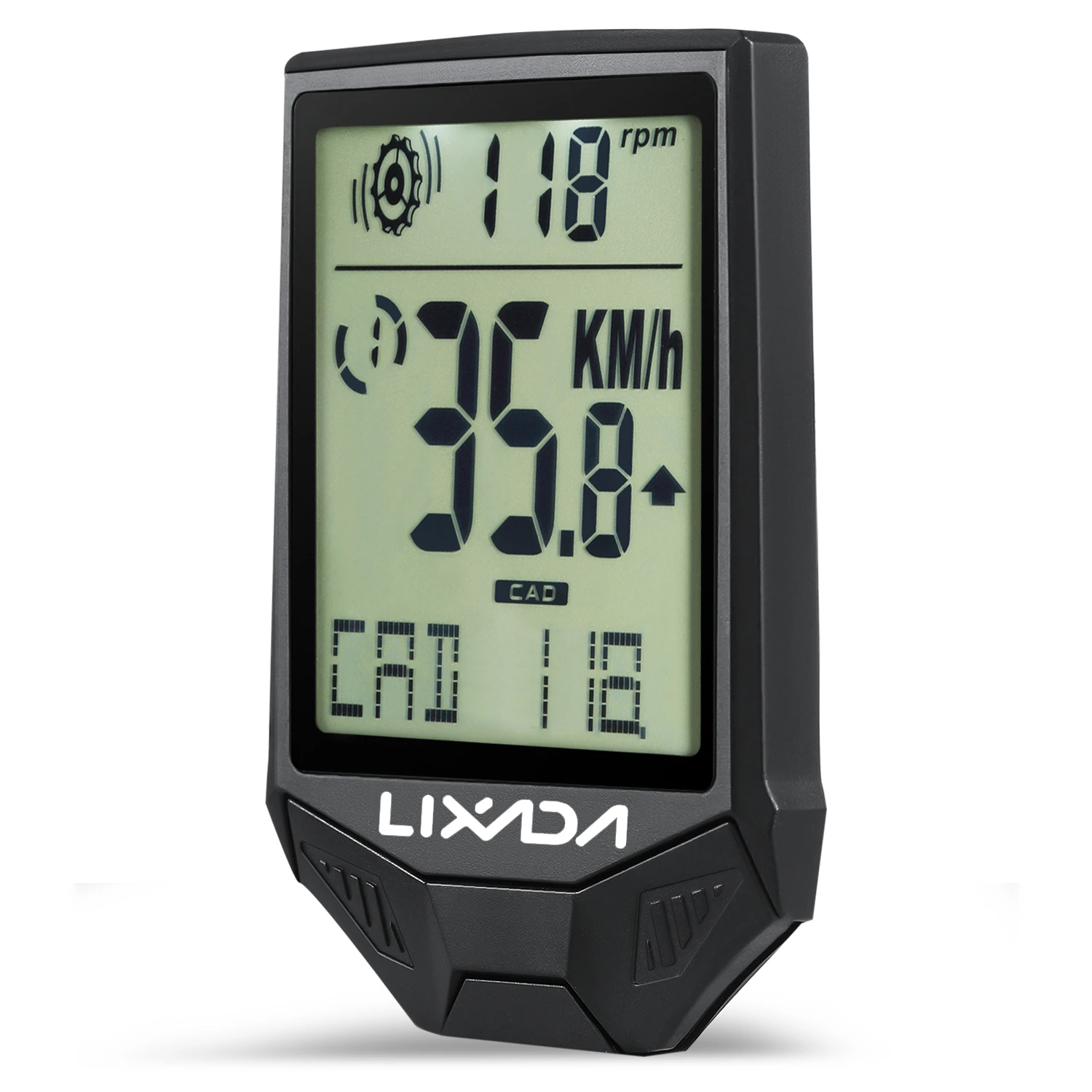 Lixada Wireless Cycling Computer Bike Computer Cadence Multifunctional Rainproof Cycle Computer with Backlight LCD Screen